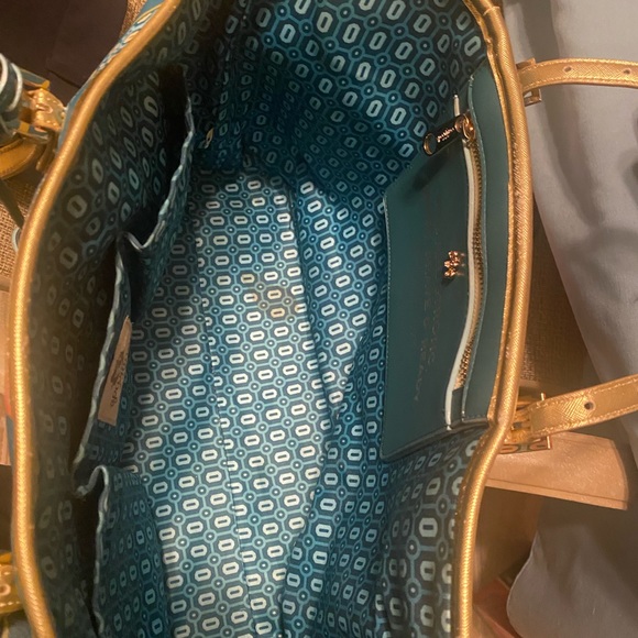 Spartina 449 large tote bag peacock purse - Picture 6 of 16